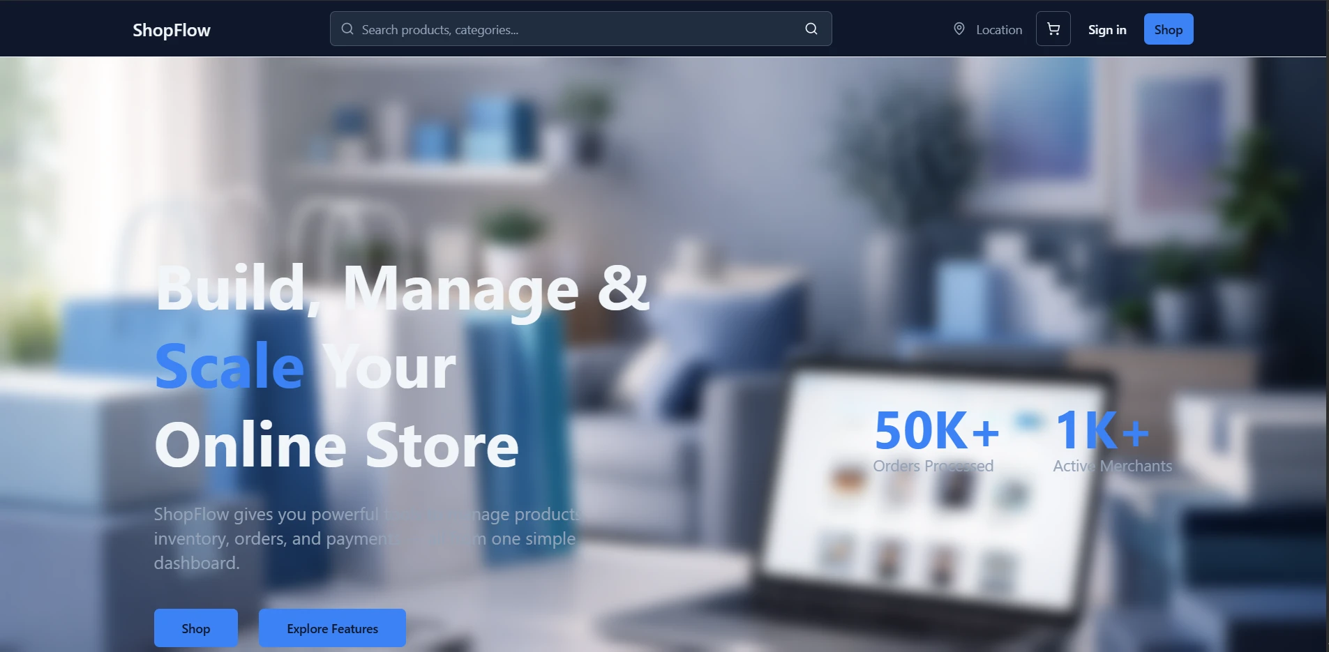 ClothInv E-Commerce - Showcase Slide 1