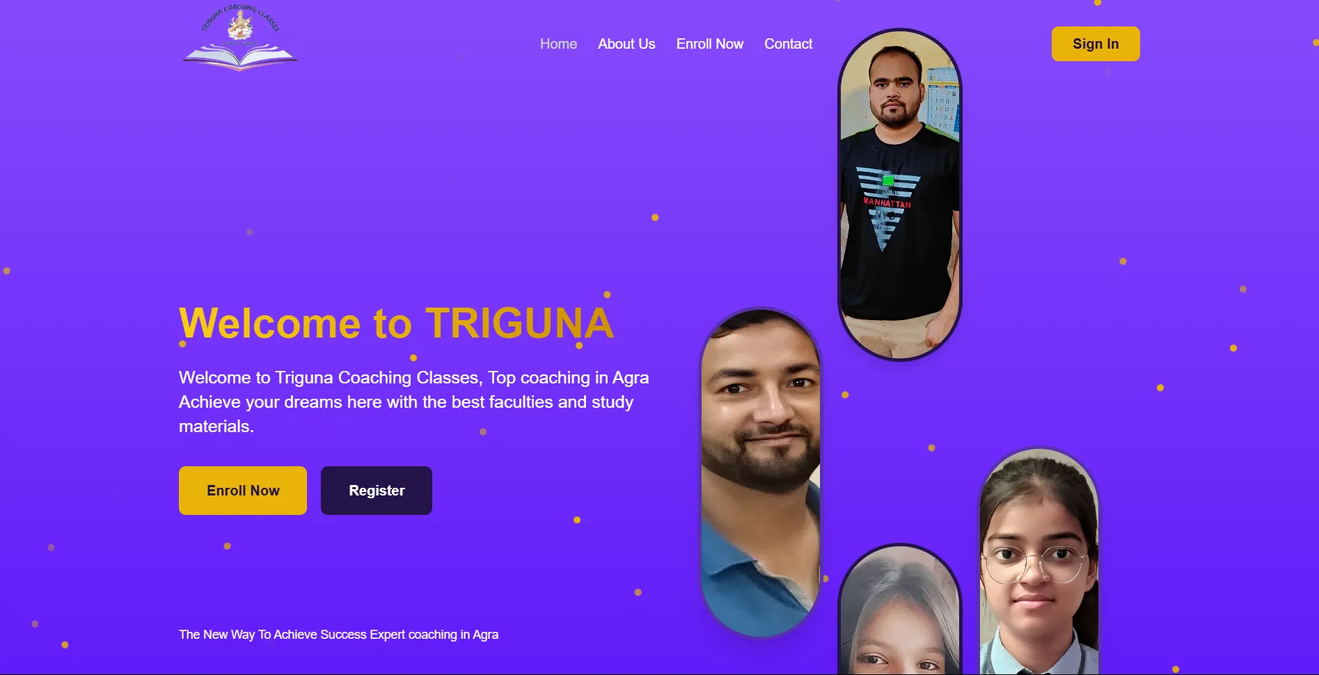 Triguna Coaching Classes — WebTech Studio Case Study