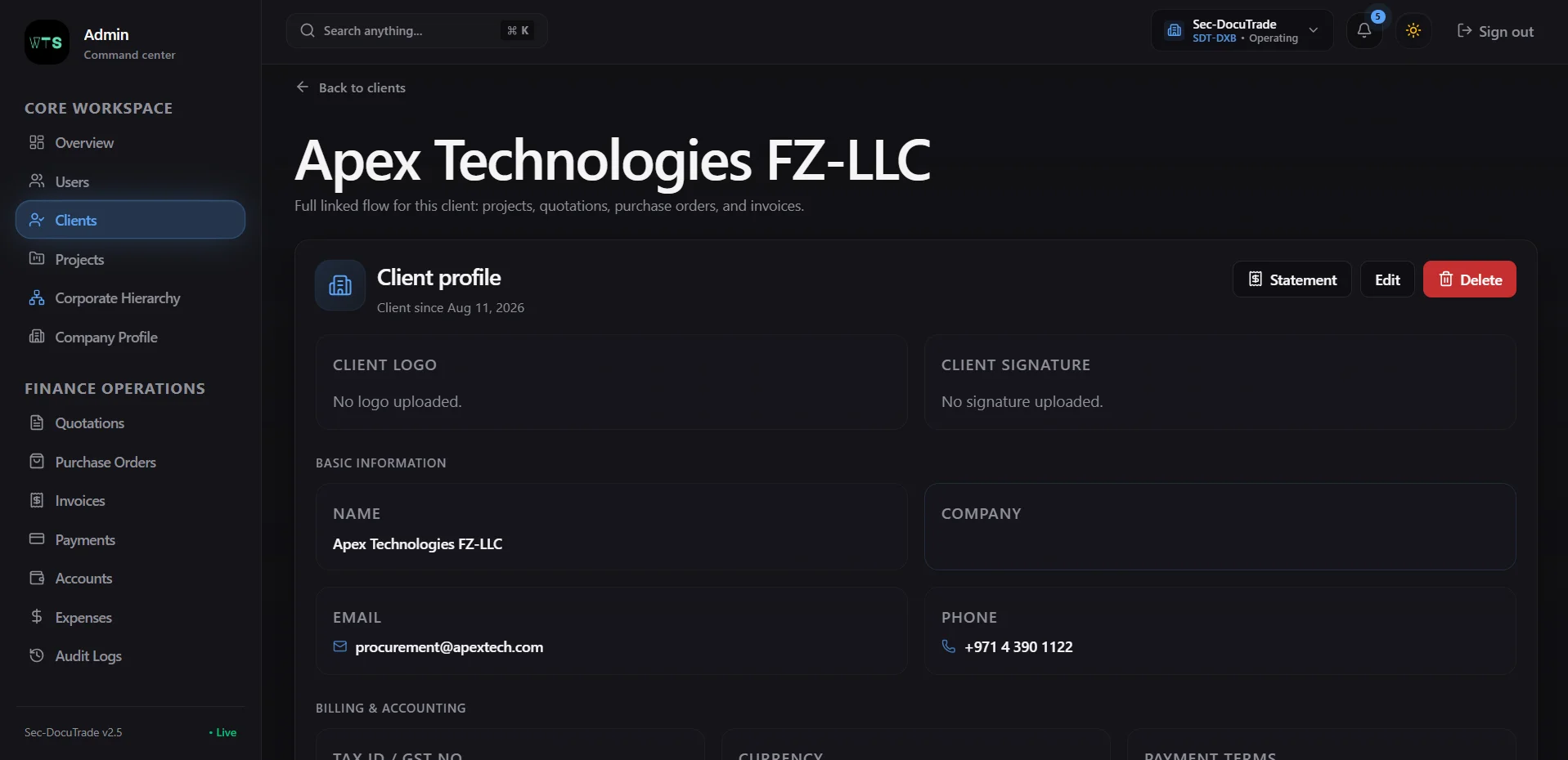 Fin Core - Enterprise Multi-Company ERP thumbnail 13