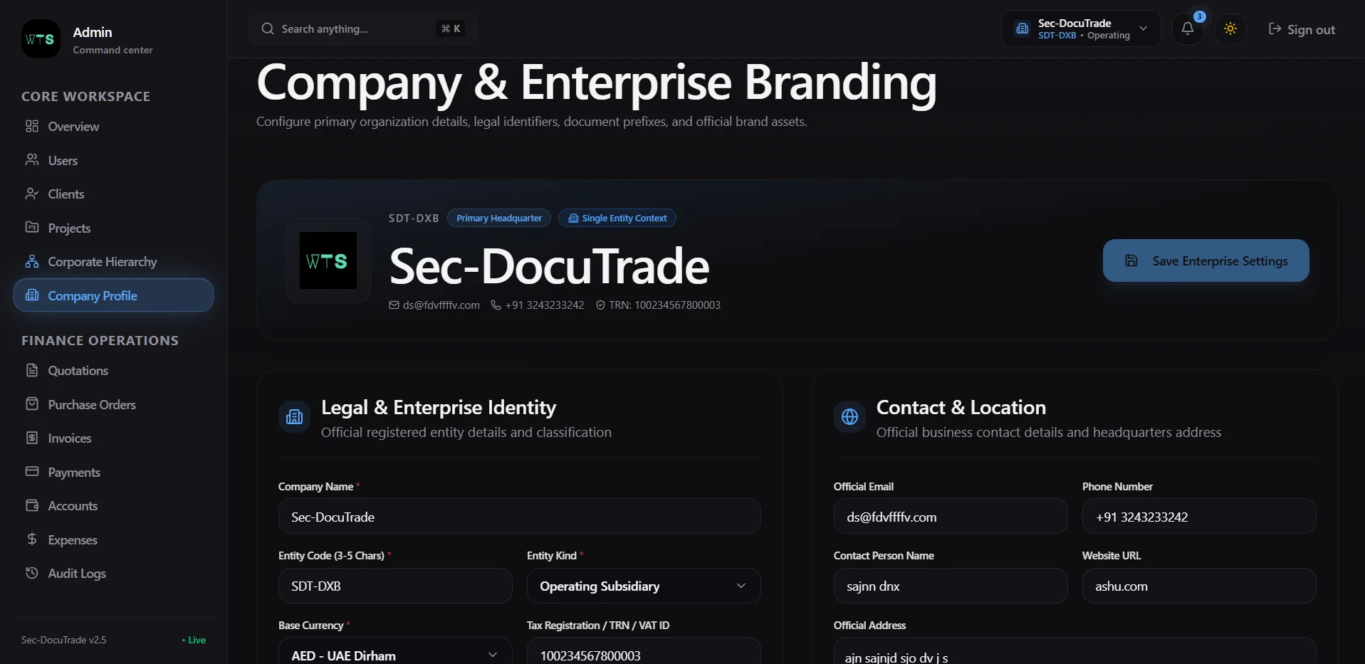 Fin Core - Enterprise Multi-Company ERP thumbnail 26