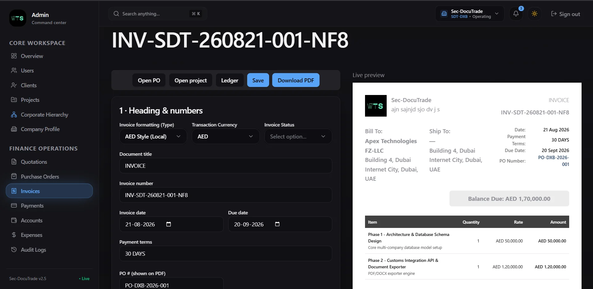 Fin Core - Enterprise Multi-Company ERP thumbnail 33